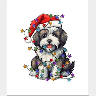 Christmas Puppy Posters and Art